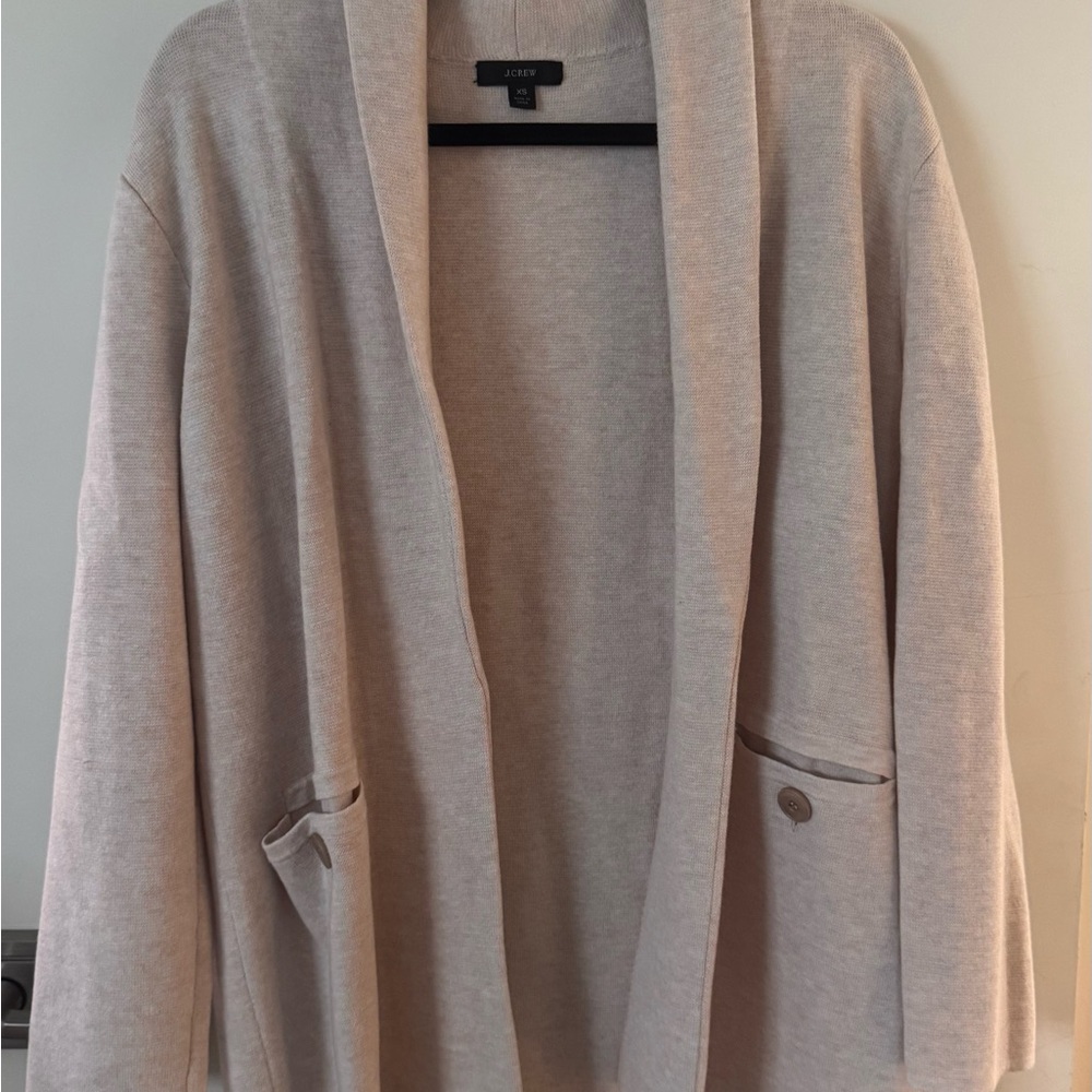 J. Crew Women's Beige Sweater Jacket